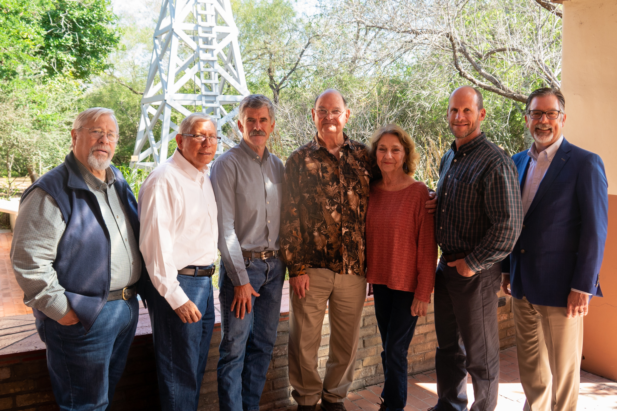 Faculty with ICF Founders Audrey and John Martin